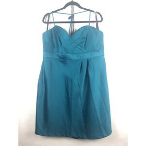 Womens Bridesmaid Dress size 20w "Tealness" Sweetheart Alfred Angelo BK2.5